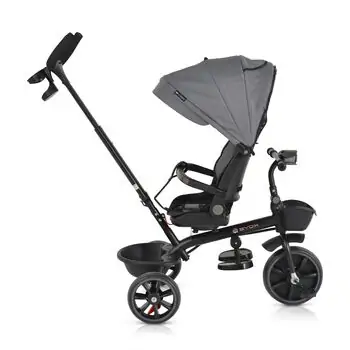Byox Tricycle Summer Grey სასეირნო ველო-ეტლი, 9 image