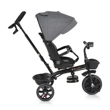 Byox Tricycle Summer Grey სასეირნო ველო-ეტლი, 7 image