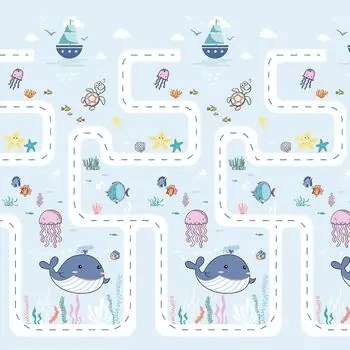 XPE Double Sided Mat Bear's Friends - ორმხრივი დიზაინის განსავითარებელი ხალიჩა, 4 image