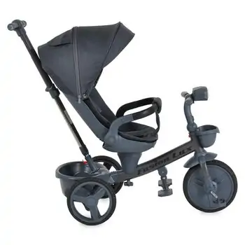 Byox Tricycle Fusion Lux Dark Grey - სასეირნო ველო-ეტლი, 8 image