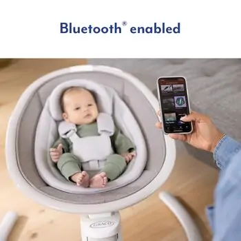 Graco Sway ‘n Grow With Toybar Heather - ახალშობილის ელექტრო შეზლონგი, 2 image