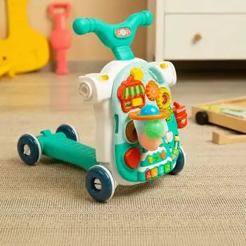 Moni Toys 5-in-1 walking toy Modo blue - საბავშვო ვოლქერი, 2 image