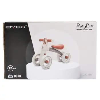 Byox Mini balance bike RollyBoo green - საბავშვო ველოსიპედი (ბალანს ბაიკი), 7 image