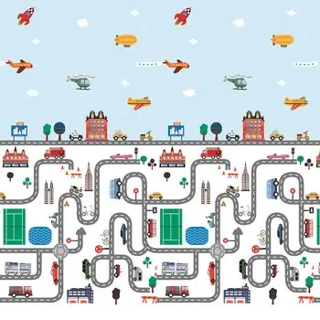 XPE Double Sided Mat Animals And Roads - ორმხრივი დიზაინის განსავითარებელი ხალიჩა, 3 image