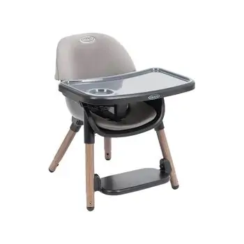 Graco High Chair Presti Steeple Grey - საკვები სკამ-მაგიდა, 4 image