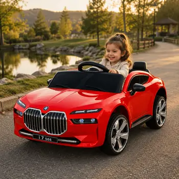 BMW I7 Electric Car  Red - ელექტრო მანქანა, 8 image