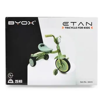 Byox Tricycle Etan green - სამთვლიანი ველოსიპედი, 9 image