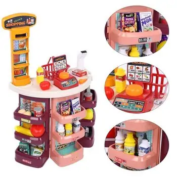 Supermarket with toy cash საბავშვო ფუნქციური დახლი-მაღაზია, 17 image