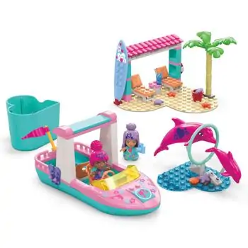 Mega Construx Barbie Color Reveal Dolphin Discovery MTL-HHW83 ბარბის კონსტრუქტორი, 2 image