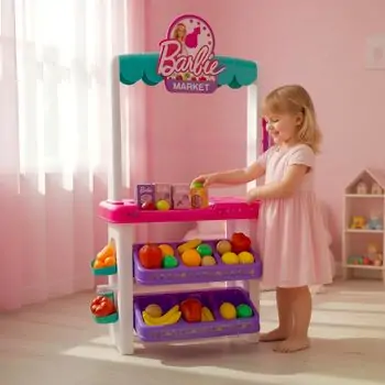 Barbie Supermarket With Light and Sound - ბარბის ფუნქციური დახლ-მაღაზია, 3 image