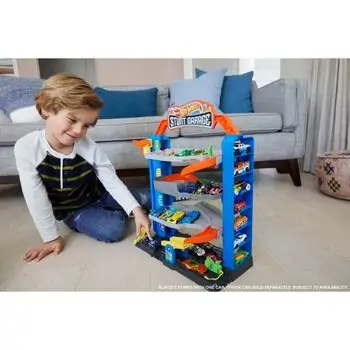 Hot Wheels City Stunt Garage Play Set საბავშვო სათამაშო ტრასა, 2 image