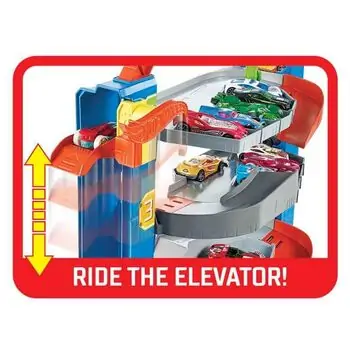 Hot Wheels City Stunt Garage Play Set საბავშვო სათამაშო ტრასა, 4 image