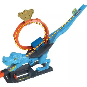Hot Wheels City T-Rex Chomp Down TVD საბავშვო სათამაშო ტრასა, 3 image