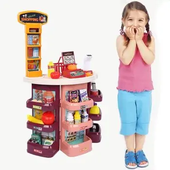 Supermarket with toy cash საბავშვო ფუნქციური დახლი-მაღაზია, 18 image