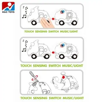 Pull Back Blue Car with Watch - საბავშვო საათი სათამაშო მანქანით, 7 image