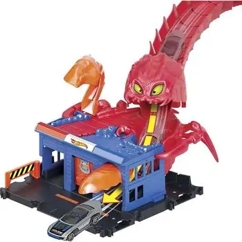 Hot Wheels City Scorpion Flex Attack MTL-HDR29 საბავშვო სათამაშო ტრასა, 4 image