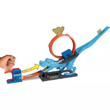 Hot Wheels City T-Rex Chomp Down TVD საბავშვო სათამაშო ტრასა, 2 image