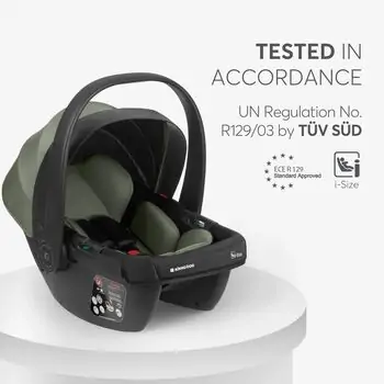 KikkaBoo Modena 4in1 With Carrycot Army Green საბავშვო ეტლის კომპლექტი + საჩუქარი ელექტრო შეზლონგი, 7 image