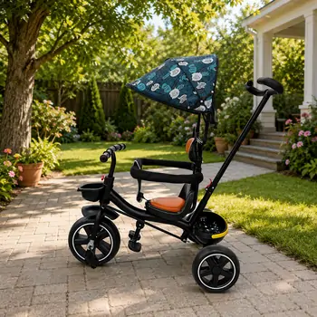Aero Tricycle Blue - სასეირნო ველო-ეტლი, 2 image
