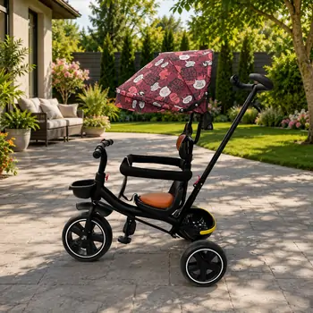 Aero Tricycle Red - სასეირნო ველო-ეტლი, 2 image