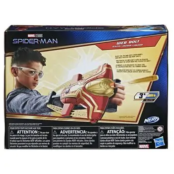 Nerf Marvel Spider-Man Web Bolt - სათამაშო თოფი, 7 image