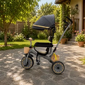 Foggy Tricycle Grey  - სასეირნო ველო-ეტლი, 3 image