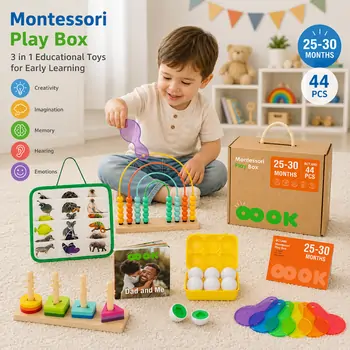 Tooky Toy Montessori  Educational Play Box - განსავითარებელი სათამაშო