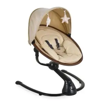 Cangaroo Electric Swing Cloud Premium + Beige - ახალშობილის ელექტრო შეზლონგი, 2 image