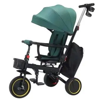 Cosmo Tricycle Green - სასეირნო ველო-ეტლი, 2 image