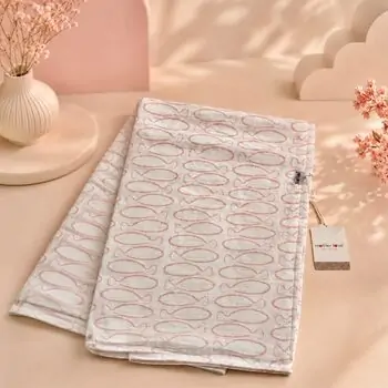 Newborn Baby Blanket Fishes - ახალშობილის ზეწარი