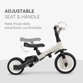 Kikkaboo Tricycle 5in1 Flip Beige - სამ თვლიანი ველო-ეტლი, 5 image