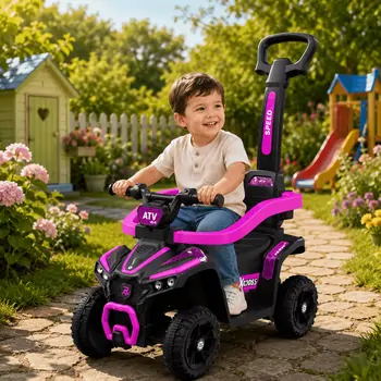 Tiger Ride On Car Purple - გადსაჯდომი მანქანა