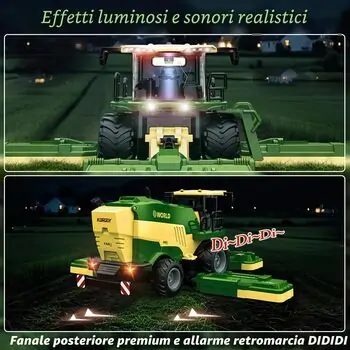 Remote Control Tractor and Corn Shredder with Spray, Lights & Sound- დისტანციურად მართვადი ტრაქტორი, 3 image