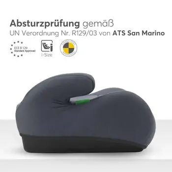 KikkaBoo i-Up i-SIZE Grey (125-150 cm) - ბუსტერი, 4 image