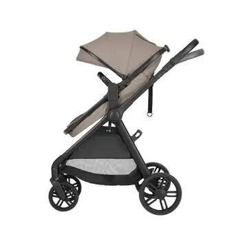KikkaBoo Eloe 3 In 1 Dark Beige - საბავშვო ეტლის კომპლექტი, 15 image