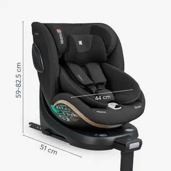 KikkaBoo i-Twist i-Size 2026 Grey - მანქანის სავარძელი (ქარსითი), 2 image