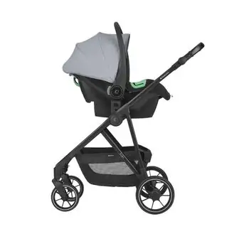 KikkaBoo Jean 3 In 1 Dark Grey - საბავშვო ეტლის კომპლექტი, 4 image