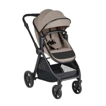 KikkaBoo Eloe 3 In 1 Dark Beige - საბავშვო ეტლის კომპლექტი, 2 image