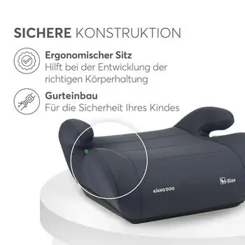 KikkaBoo i-Up i-SIZE Grey (125-150 cm) - ბუსტერი, 8 image