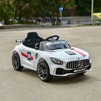 Mercedes Benz GTR Car White - ელექტრო მანქანა