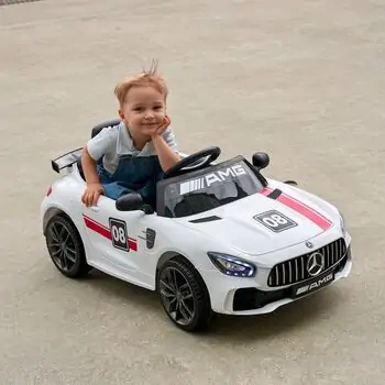Mercedes Benz GTR Car White - ელექტრო მანქანა, 3 image