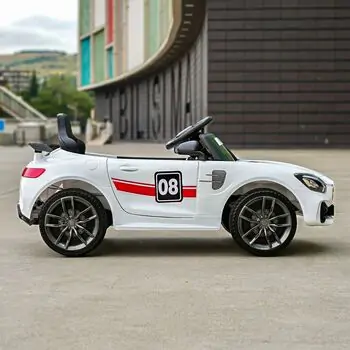 Mercedes Benz GTR Car White - ელექტრო მანქანა, 10 image