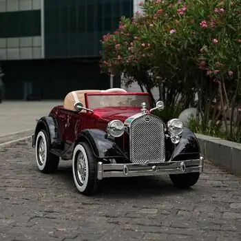 Rolls Royce Vintage Style Car Painted Red - ელექტრო მანქანა