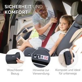 KikkaBoo i-Up i-SIZE Grey (125-150 cm) - ბუსტერი, 7 image