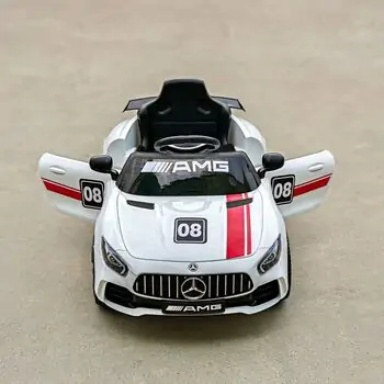 Mercedes Benz GTR Car White - ელექტრო მანქანა, 5 image