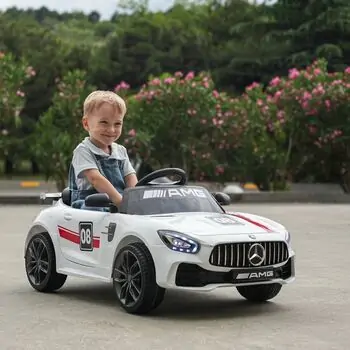 Mercedes Benz GTR Car White - ელექტრო მანქანა, 8 image