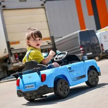 Mini Cooper Car Blue - ელექტრო მანქანა, 3 image