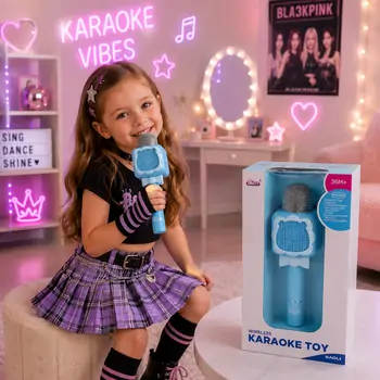 Wireless Karaoke Toy Blue - სათამაშო კარაოკე