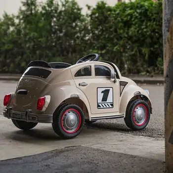 Vintage Baby Car White - ელექტრო მანქანა, 8 image