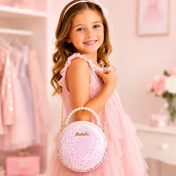 Girabrilla Glamour Round Bag - საბავშვო მხრის ჩანთა